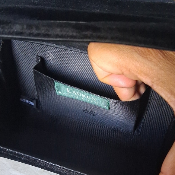 Lauren Ralph Lauren Black Velvet Clutch - Picture 8 of 9
